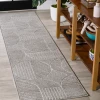 Jonathany Scandinavian SCN104C Gray/Cream Area Rug 2 ft. X 8 ft. Runner