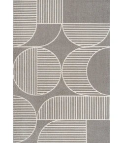 Jonathany Scandinavian SCN104C Gray/Cream Area Rug 5 ft. 3 in. X 7 ft. 7 in. Rectangle