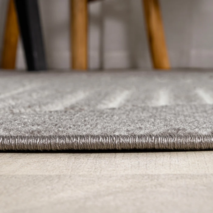 Nordby Geometric Arch Scandi Striped Gray/Cream 2 ft. x 8 ft. Runner Rug