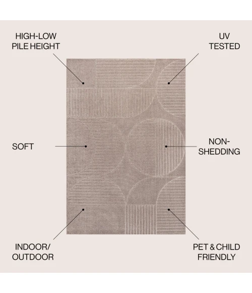 Jonathan Y SCANDINAVIAN Brown SCN104D 2ft.-11in. X 5ft. Rect. Rug