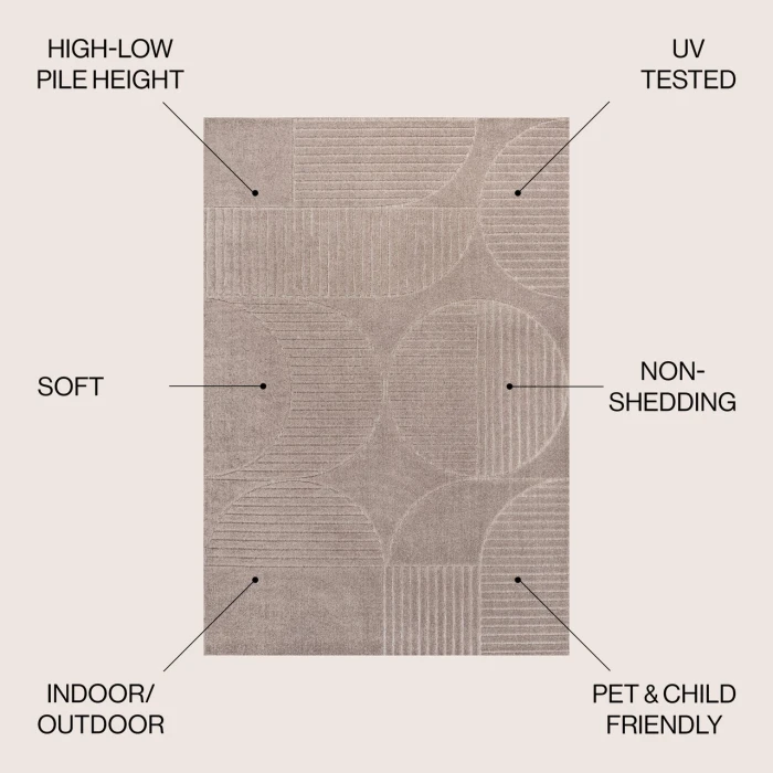 Jonathan Y SCANDINAVIAN Beige SCN104E 7ft.-10in. X 10ft. Rect. Rug