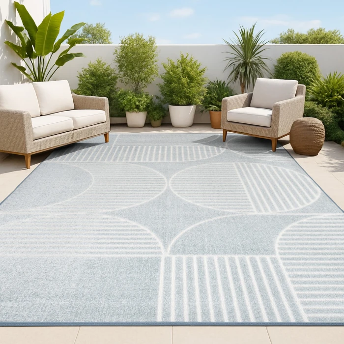 Jonathan Y SCANDINAVIAN Blue SCN104F 5ft.3in. X 7ft.7in. Rect. Rug