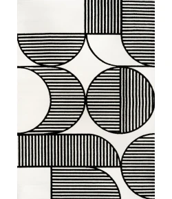 Jonathan Y SCANDINAVIAN Black SCN104G 5ft.3in. X 7ft.7in. Rect. Rug