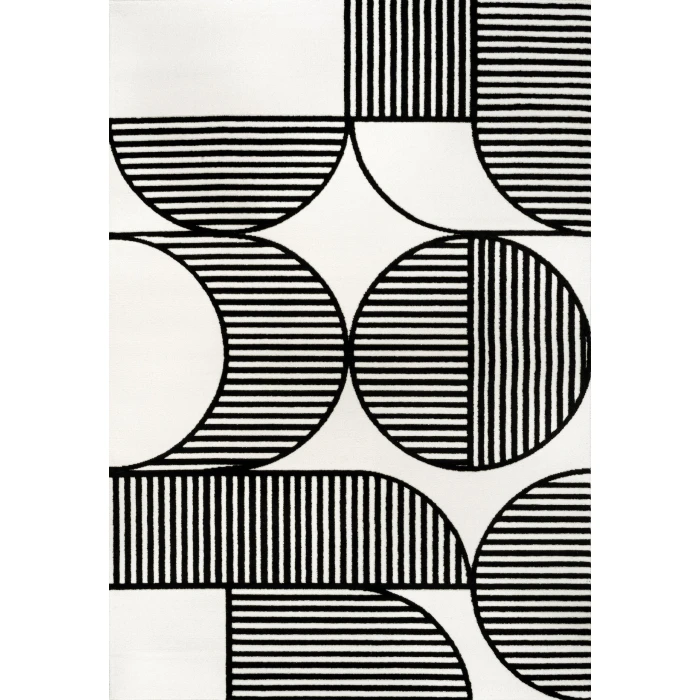 Jonathan Y SCANDINAVIAN Black SCN104G 5ft.3in. X 7ft.7in. Rect. Rug
