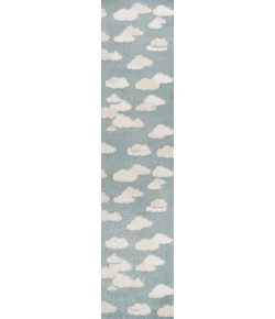 Jonathany Scandinavian SCN105A Blue/Ivory Area Rug 2 ft. X 8 ft. Runner