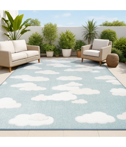 Jonathan Y SCANDINAVIAN Blue SCN105A 2ft.-11in. X 5ft. Rect. Rug