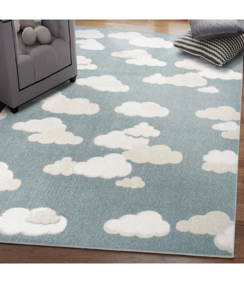 Jonathan Y SCANDINAVIAN Blue SCN105A 2ft.-11in. X 5ft. Rect. Rug