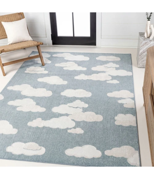 Jonathan Y SCANDINAVIAN Blue SCN105A 2ft.-11in. X 5ft. Rect. Rug