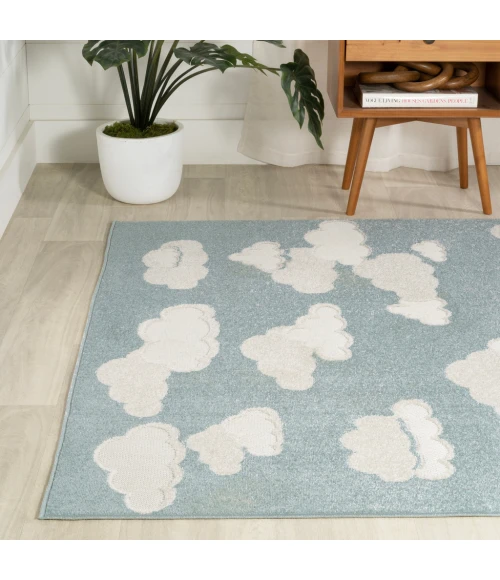 Hedwig Youth Cloud Scandi Rug Blue/Ivory 8 ft. x 10 ft. Area Rug
