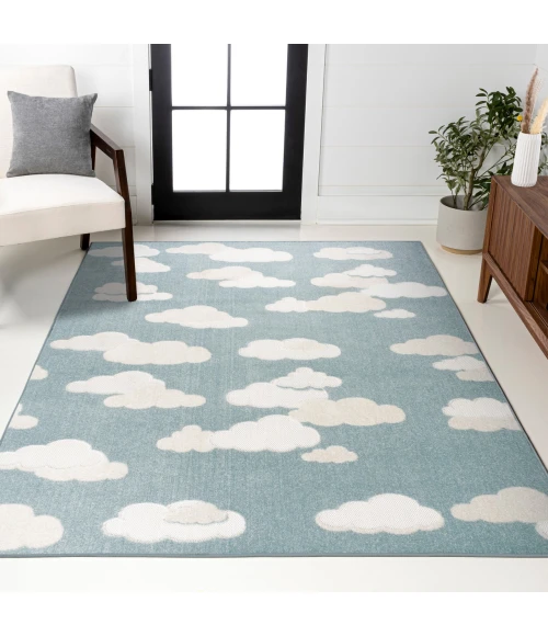 Jonathan Y SCANDINAVIAN Blue SCN105A 2ft.-11in. X 5ft. Rect. Rug