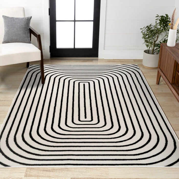 Jonathan Y SCANDINAVIAN Black SCN106B 2ft.-11in. X 5ft. Rect. Rug