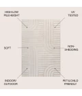 Jonathan Y SCANDINAVIAN Cream SCN107B 5ft.3in. X 7ft.7in. Rect. Rug