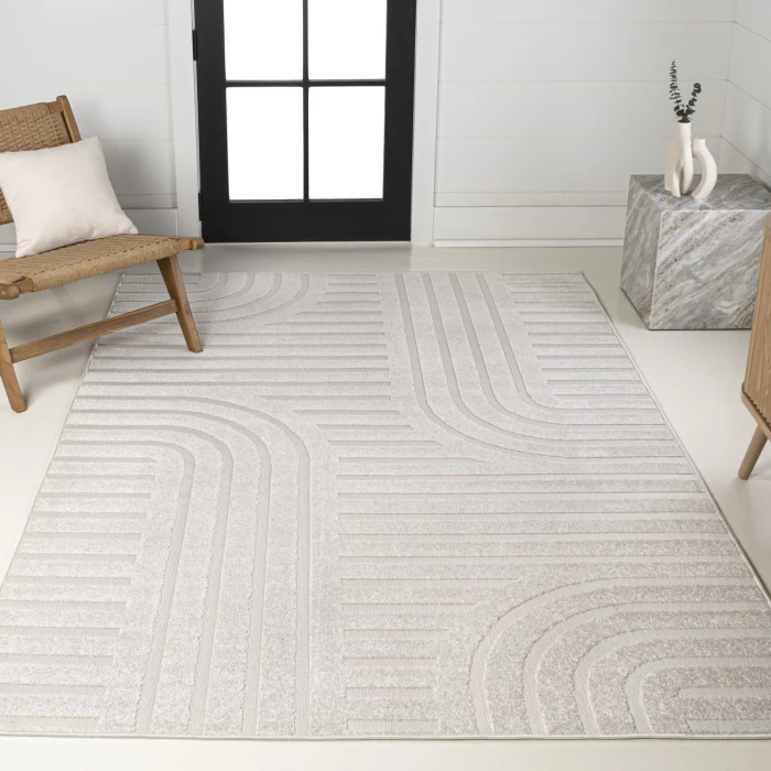 Jonathan Y SCANDINAVIAN Cream SCN107B 5ft.3in. X 7ft.7in. Rect. Rug