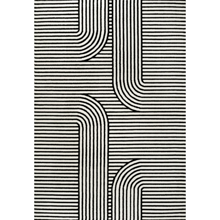 Jonathan Y SCANDINAVIAN Black SCN107D 2ft.-11in. X 5ft. Rect. Rug