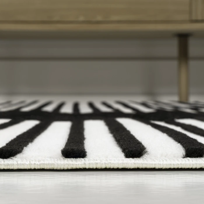 Jonathan Y SCANDINAVIAN Black SCN107D 2ft.-11in. X 5ft. Rect. Rug