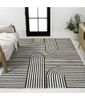 Jonathan Y SCANDINAVIAN Black SCN107D 2ft.-11in. X 5ft. Rect. Rug