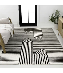 Jonathan Y SCANDINAVIAN Black SCN107D 2ft.-11in. X 5ft. Rect. Rug