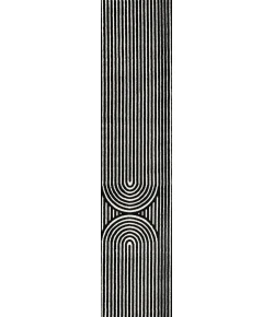 Jonathan Y SCANDINAVIAN Black SCN109C 2ft. X 8ft. Rect. Rug
