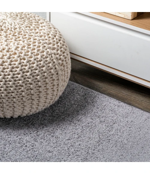 Haze Solid Low-Pile Gray 5 ft. x 8 ft. Area Rug