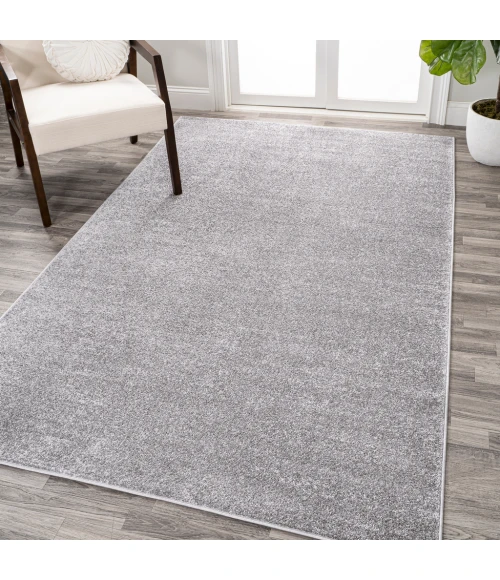 Haze Solid Low-Pile Gray 5 ft. x 8 ft. Area Rug