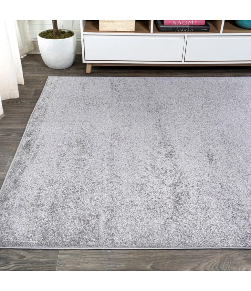 Haze Solid Low-Pile Gray 5 ft. x 8 ft. Area Rug
