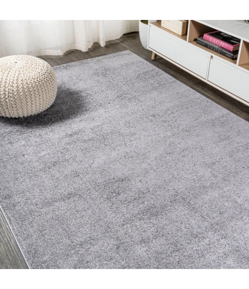 Haze Solid Low-Pile Gray 5 ft. x 8 ft. Area Rug