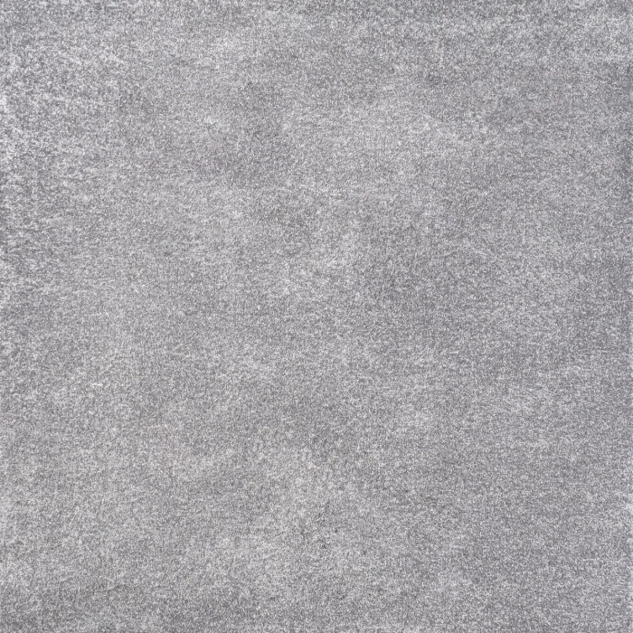 Haze Solid Low-Pile Gray 6' Square Area Rug