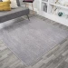 Jonathany Supersoft SEU100A Gray Area Rug 5 ft. 3 in. X 5 ft. 3 in. Square