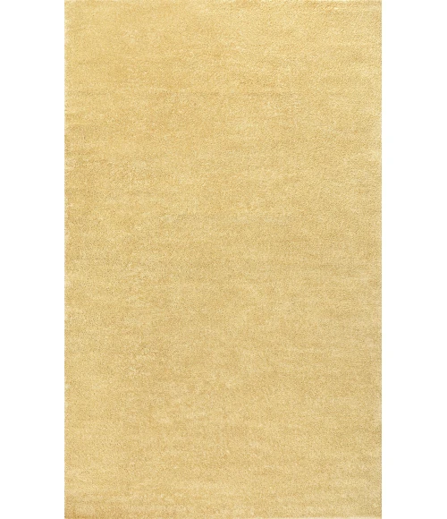 Haze Solid Low-Pile Mustard 4 ft. x 6 ft. Area Rug