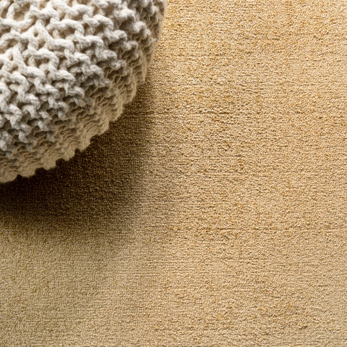 Haze Solid Low-Pile Mustard 2 ft. x 12 ft. Runner Rug