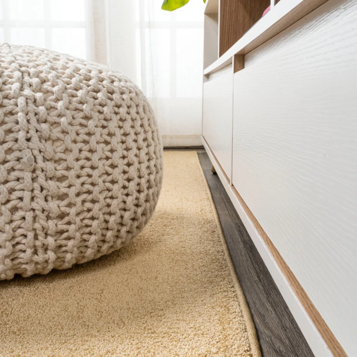 Haze Solid Low-Pile Mustard 2 ft. x 12 ft. Runner Rug