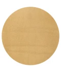 Haze Solid Low-Pile Mustard 6' Round Area Rug
