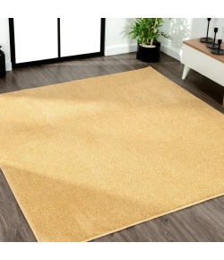Jonathany Supersoft SEU100B Mustard Area Rug 9 ft. X 9 ft. Square