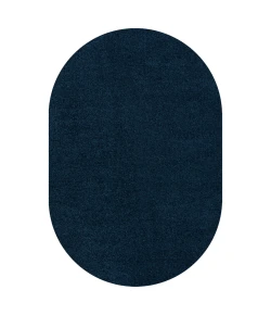 Jonathany Supersoft SEU100C Navy Area Rug 4 ft. X 6 ft. Oval