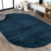 Jonathany Supersoft SEU100C Navy Area Rug 4 ft. X 6 ft. Oval