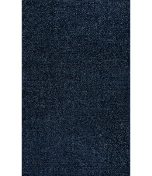 Haze Solid Low-Pile Navy 4 ft. x 6 ft. Area Rug
