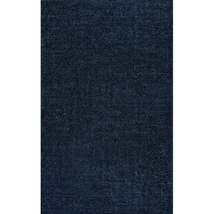 Haze Solid Low-Pile Navy 9 ft. x 12 ft. Area Rug