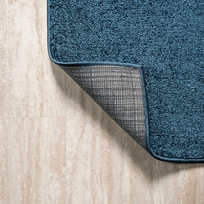 Haze Solid Low-Pile Navy 9 ft. x 12 ft. Area Rug