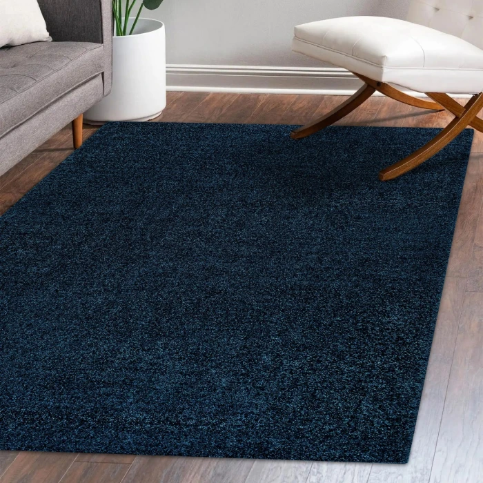 Jonathan Y SUPERSOFT Blue SEU100C 10ft. X 14ft. Rect. Rug