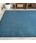 Haze Solid Low-Pile Navy 4 ft. x 6 ft. Area Rug