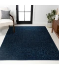 Haze Solid Low-Pile Navy 4 ft. x 6 ft. Area Rug