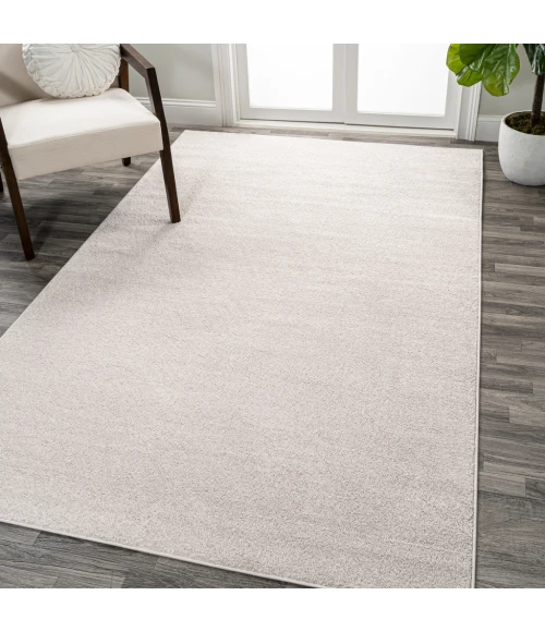 Haze Solid Low-Pile Ivory 5 ft. x 8 ft. Area Rug