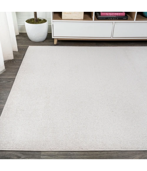 Haze Solid Low-Pile Ivory 5 ft. x 8 ft. Area Rug