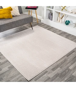 Jonathany Supersoft SEU100D Ivory Area Rug 6 ft. 2 in. X 6 ft. 2 in. Square