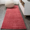 Jonathany Supersoft SEU100E Red Area Rug 2 ft. X 14 ft. Runner