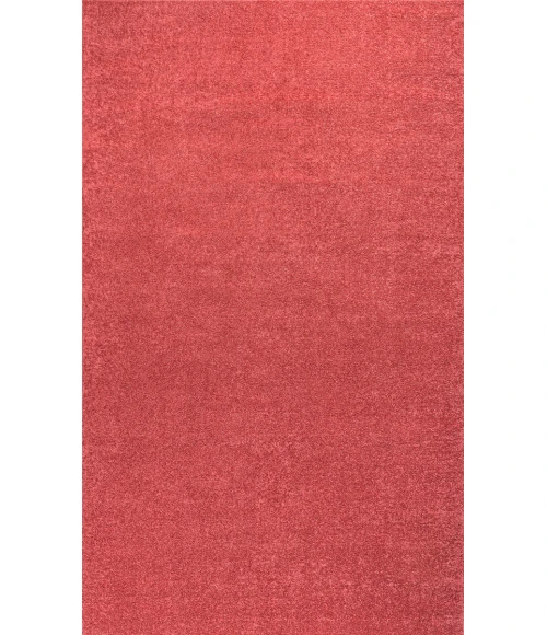 Haze Solid Low-Pile Red 5 ft. x 8 ft. Area Rug