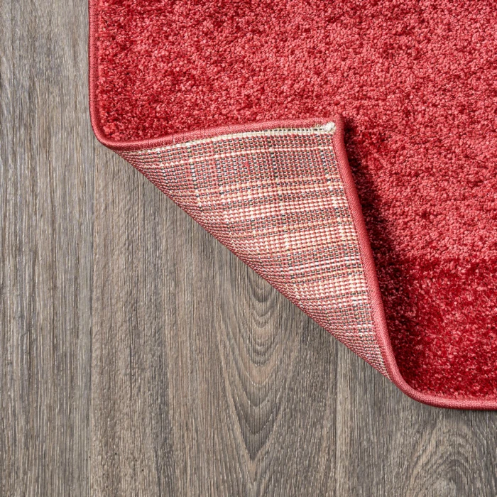 Haze Solid Low-Pile Red 12 ft. x 15 ft. Area Rug
