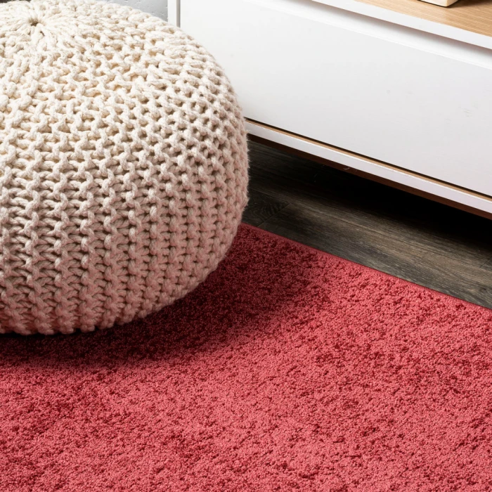 Haze Solid Low-Pile Red 12 ft. x 15 ft. Area Rug
