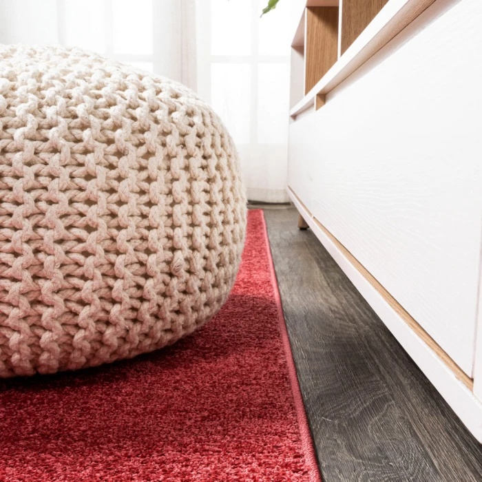 Haze Solid Low-Pile Red 12 ft. x 15 ft. Area Rug