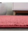 Haze Solid Low-Pile Red 2 ft. x 14 ft. Runner Rug